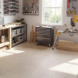 Tangkula 12/24/36/48 Tiles Exercise Flooring Mats with Border(Beige)