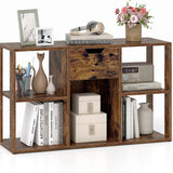 Tangkula 5-Cube Bookcase with Storage Drawer