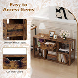 Tangkula 5-Cube Bookcase with Storage Drawer
