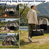 Tangkula 10FT x 9FT 6-Person Camping Tent, Easy Setup Family Cabin Tent with Top Rainfly