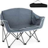 Tangkula 2 Person Camping Chair with Padded Seat