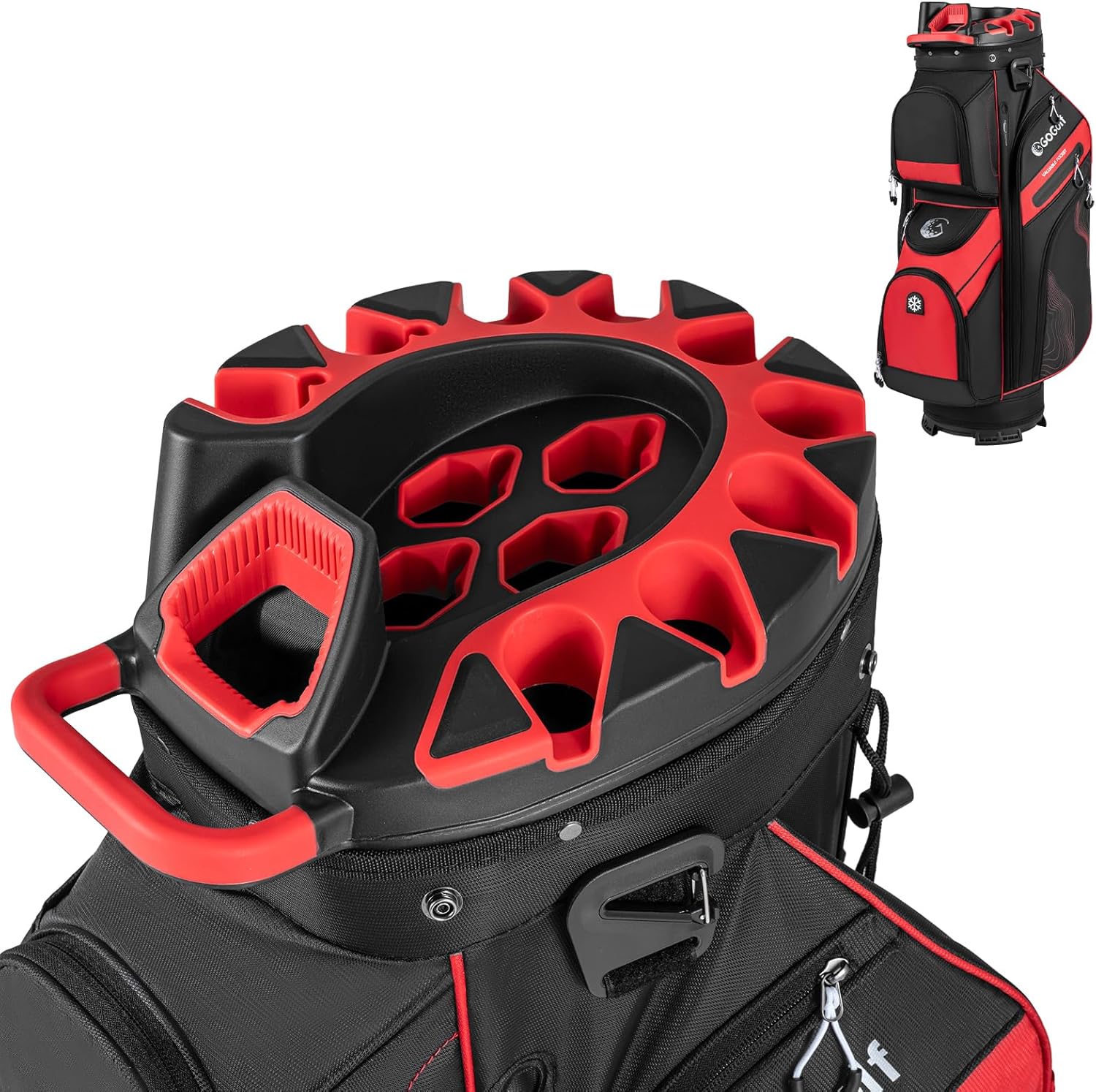 Tangkula Golf Cart Bag with 14-Way Full Length Dividers