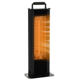 Tangkula Electric Patio Heater, 1200W Infrared Outdoor Heater, Double-Sided Heating