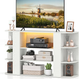 Tangkula 50”TV Stand for 55 Inch TV with RGB Lights
