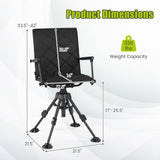Tangkula Hunting Chair with 4 Adjustable Legs