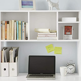 Tangkula Desktop Bookshelf, Countertop Storage Hutch with 4 Shelves for Computer Desk