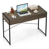 Tangkula Computer Desk with 2 Drawers for Small Space