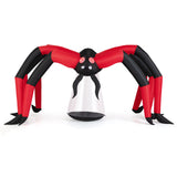 5 FT Halloween Inflatable Spider, Blow Up Yard Scary Spider with Red Tunnel Light Eyes