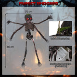 Animated Halloween Decoration, 6Ft Sound-Activated Moving Skeleton
