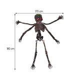 Animated Halloween Decoration, 6Ft Sound-Activated Moving Skeleton