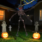 Animated Halloween Decoration, 6Ft Sound-Activated Moving Skeleton