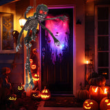 Animated Halloween Decoration, 6Ft Sound-Activated Moving Skeleton