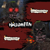 Animated Halloween Decoration, 6Ft Sound-Activated Moving Skeleton