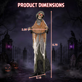 5.7 ft/175 cm Outdoor Life-Size Halloween Decoration with Chain