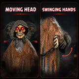 5.7 ft/175 cm Outdoor Life-Size Halloween Decoration with Chain