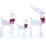 3-Piece Christmas Lighted Reindeer Family Set | Pre-Lit Deer