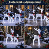 3-Piece Christmas Lighted Reindeer Family Set | Pre-Lit Deer
