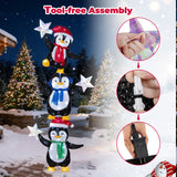 6 ft Pre-lit Penguin Christmas Yard Decoration