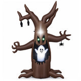 8 FT/240 cm Halloween Inflatable Tree w/ Animated Popping Ghost
