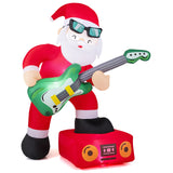8 FT/235 CM Christmas Inflatable Decoration Santa Claus Plays Guitar