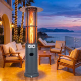 Tangkula Propane Patio Heater with Wheels Easy Ignition 34000 BTU