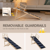 Tangkula Foldable Dog Ramp for High Bed Couch with Non-Slip Carpet