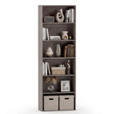 Tangkula 6-Tier Bookcase, 70” Tall Freestanding Bookshelf with 6 Open Shelves