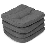 Tangkula Chair Cushions for Dining Chairs 4 Pack, 17.5” x 17”U-Shaped Chair Pads with Polyester Cover