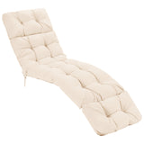 Tangkula  73 x 22 Inch Patio High Back Recliner Cushion with 4 String Ties