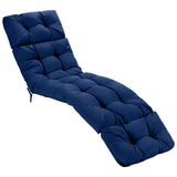 Tangkula  73 x 22 Inch Patio High Back Recliner Cushion with 4 String Ties
