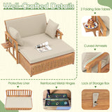 Tangkula Outdoor Wood Daybed
