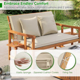 Tangkula Outdoor Wood Daybed