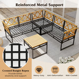 Tangkula L Shaped Outdoor Sectional Sofa Set