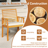 Tangkula Patio Chairs with Inclined Backrests and Slatted Seats