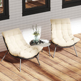 Tangkula Outdoor Rattan Wicker Bistro Conversation Set