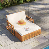 Tangkula Outdoor Wood Daybed