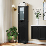 Tangkula 67" Tall Bathroom Cabinet, Narrow Storage Organizer
