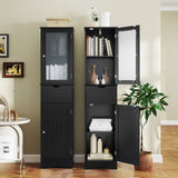Tangkula 67" Tall Bathroom Cabinet, Narrow Storage Organizer