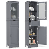 Tangkula 67" Tall Bathroom Cabinet, Narrow Storage Organizer