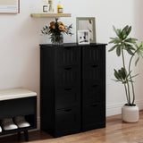 Tangkula Bathroom Floor Cabinet, Tower Storage Cabinet with Anti-Tipping Device