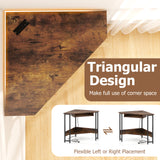 Tangkula Corner Desk with Keyboard Tray, 90-Degree Triangle Corner Computer Desk