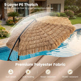 Tangkula 10 FT Tiki Patio Umbrella with two options available