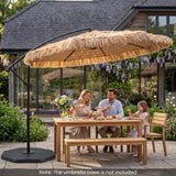 Tangkula 10 FT Tiki Patio Umbrella with two options available