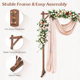 7.2FT Square Wedding Arch for Wedding, Birthday Party, Ceremony