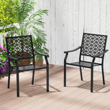 Tangkula Patio Dining Chairs Set