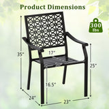 Tangkula Patio Dining Chairs Set