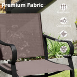 Tangkula Outdoor Counter Height Bar Stools Set