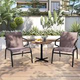 Tangkula Patio Chairs Set with Armrests for Poolside