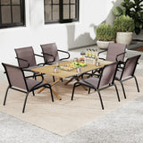 Tangkula Patio Chairs Set with Armrests for Poolside