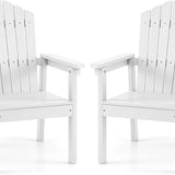 Tangkula Outdoor HIPS Adirondack Chair with High Backrest (1/2/4)